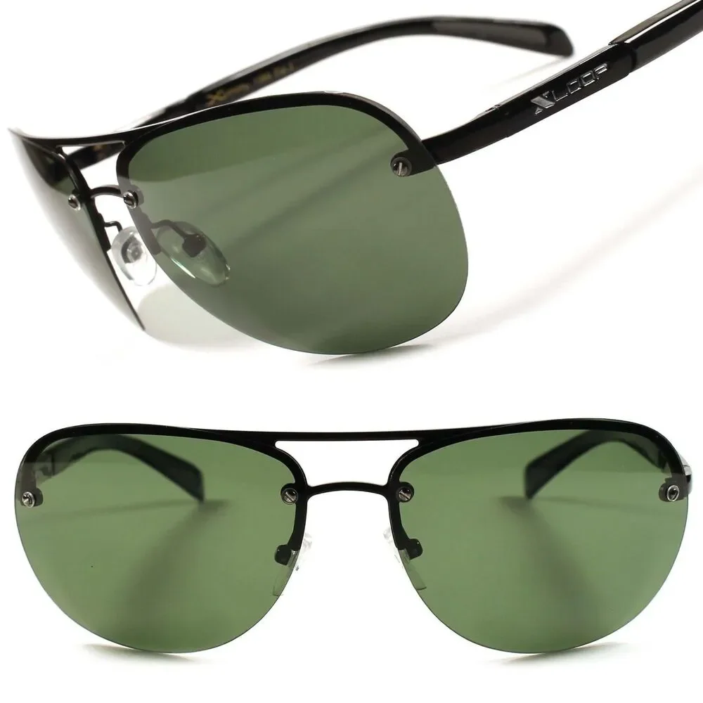 Green Lens Outdoor Driving Mens Womens Polarized Air Force Style Sunglasses C48